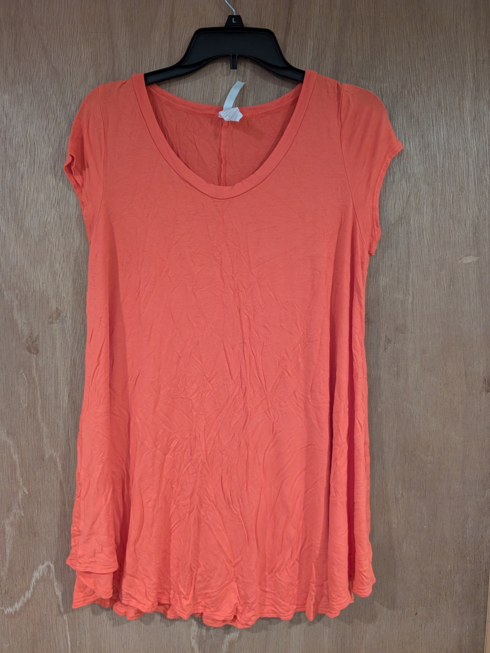 Women's Coral Scoop Neck Tunic Top by